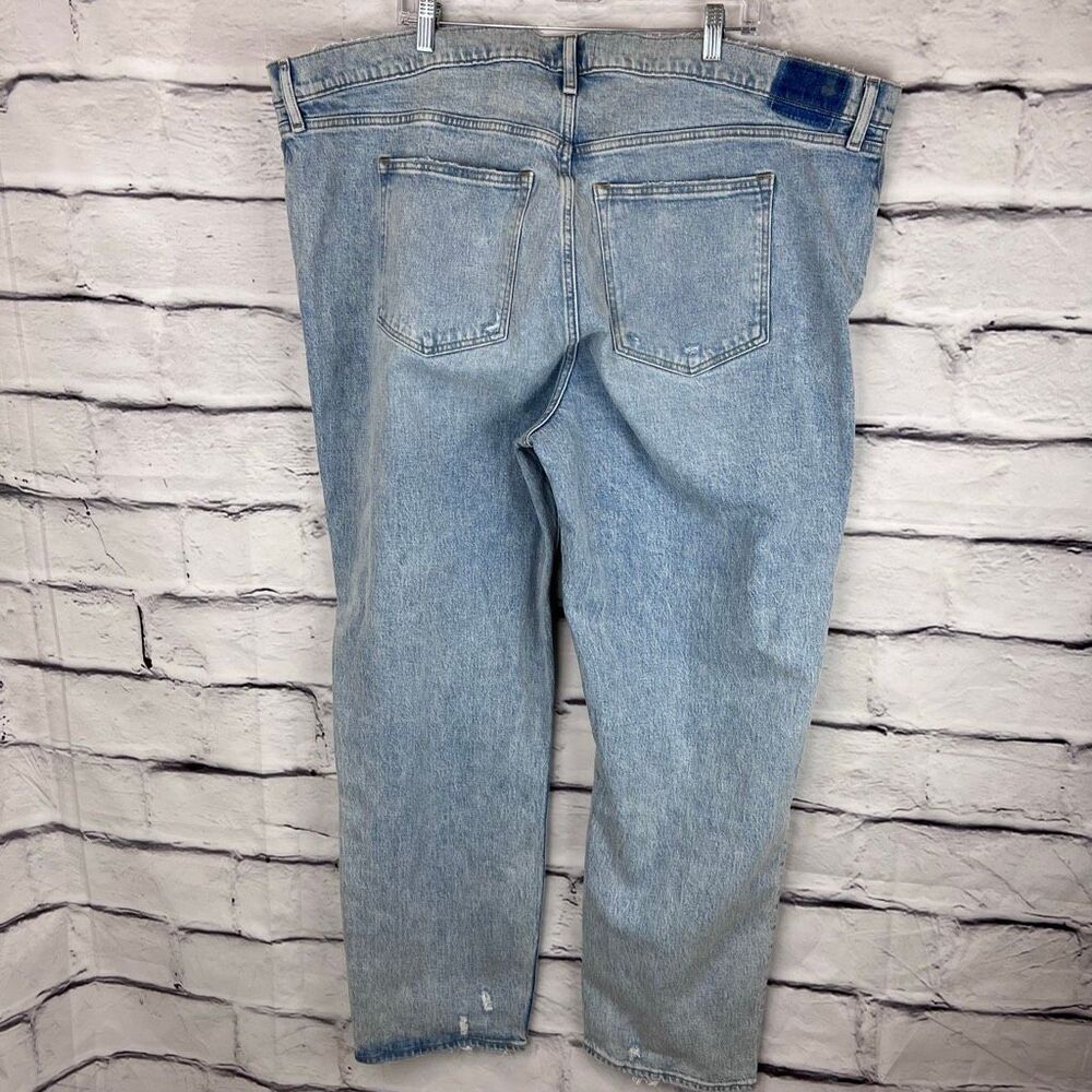 NWT Abercrombie & Fitch The ’90s Straight Ultra High Rise Jeans Light Wash Size - Picture 5 of 6